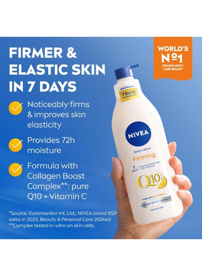Nivea Q10 Firming Moisturizing Body Lotion + Vitamin C 250 ml - Image 2
